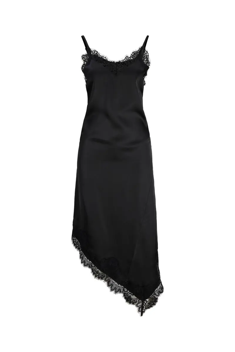 Jjxx - Jxvima Satin Sl Lace Mix Dress Ln - 5107926 Black