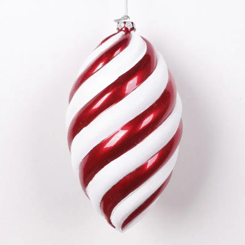 Julekugle, spiral, 20 cm
