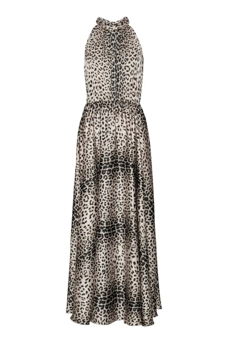 Karmamia - Ava Maxi Dress 2181 - Nude Leopard