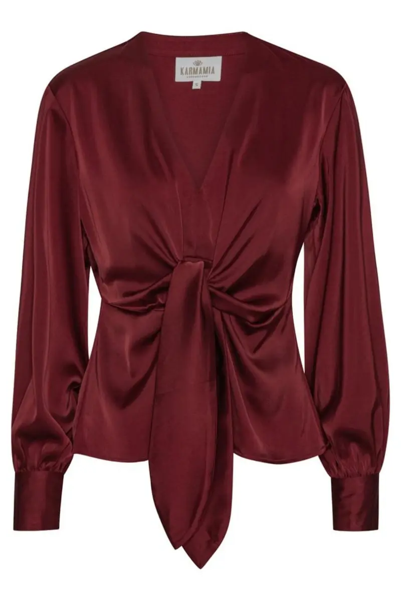Karmamia - Blair Blouse 2022 - Semi Rich Merlot