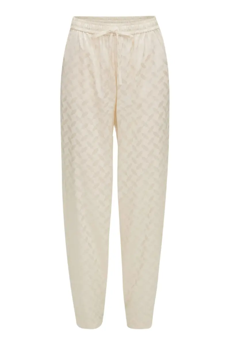 Karmamia - Cora Pants - Ivory Keffiyeh Jacquard