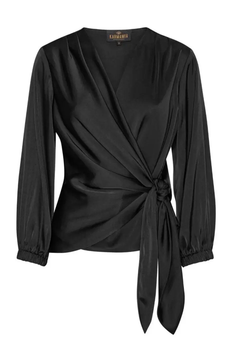 Karmamia - Elena Blouse 2212 - Semi Rich Black
