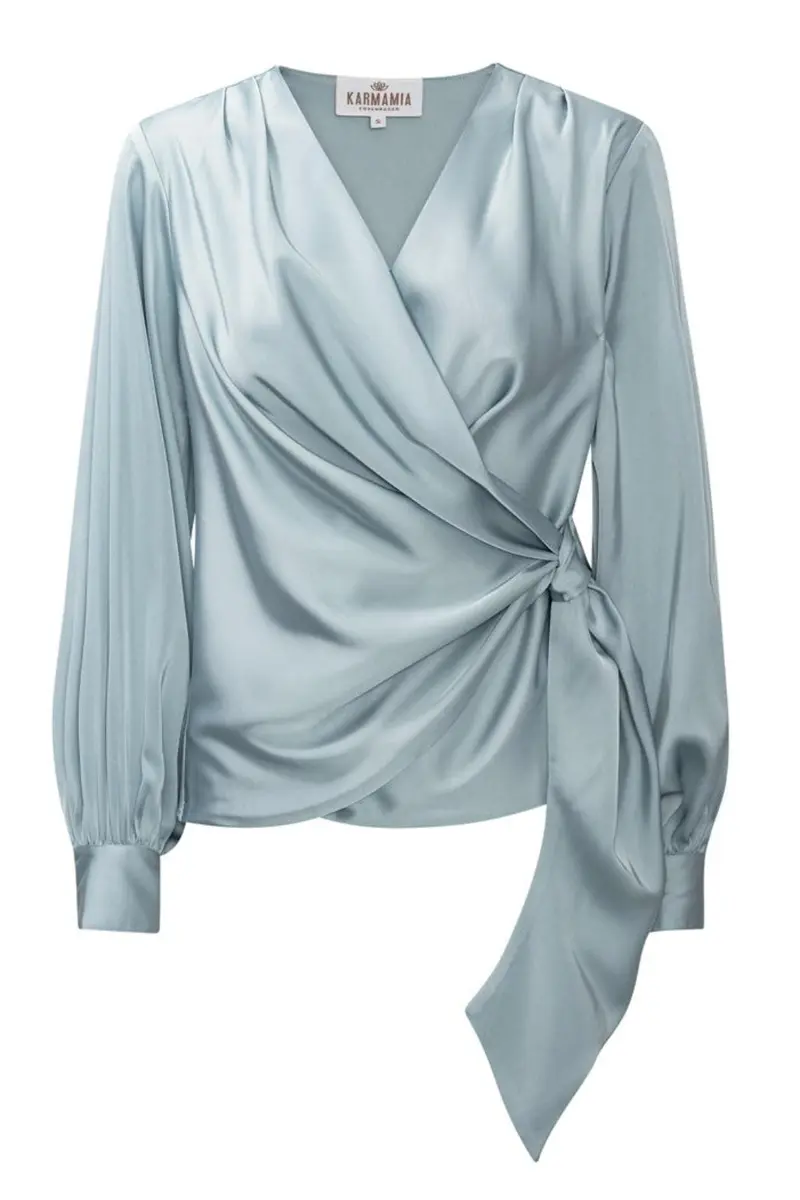 Karmamia - Ines Blouse 2375 - Semi Rich Sky Blue