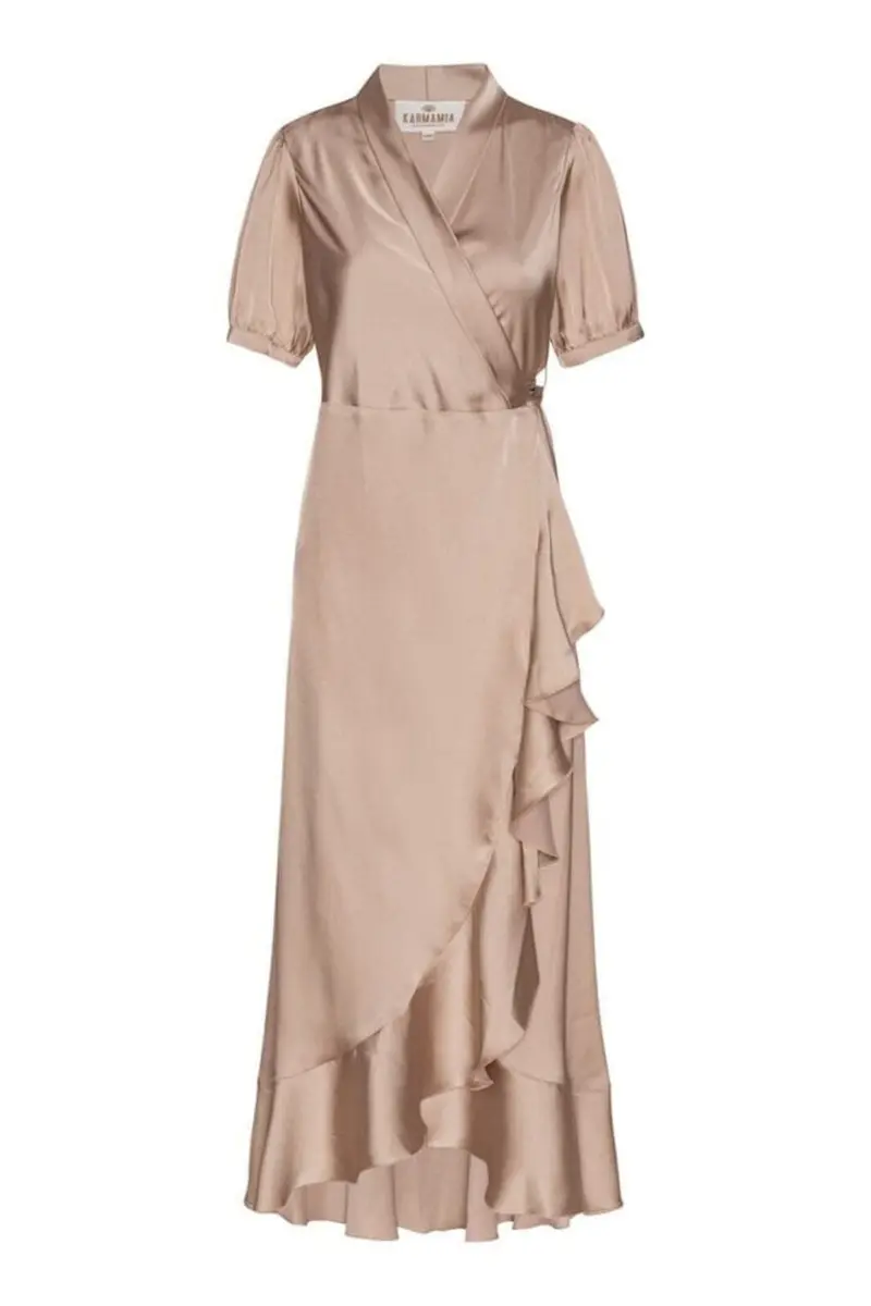 Karmamia - Iris Dress 2035 - Hammered Satin Blush