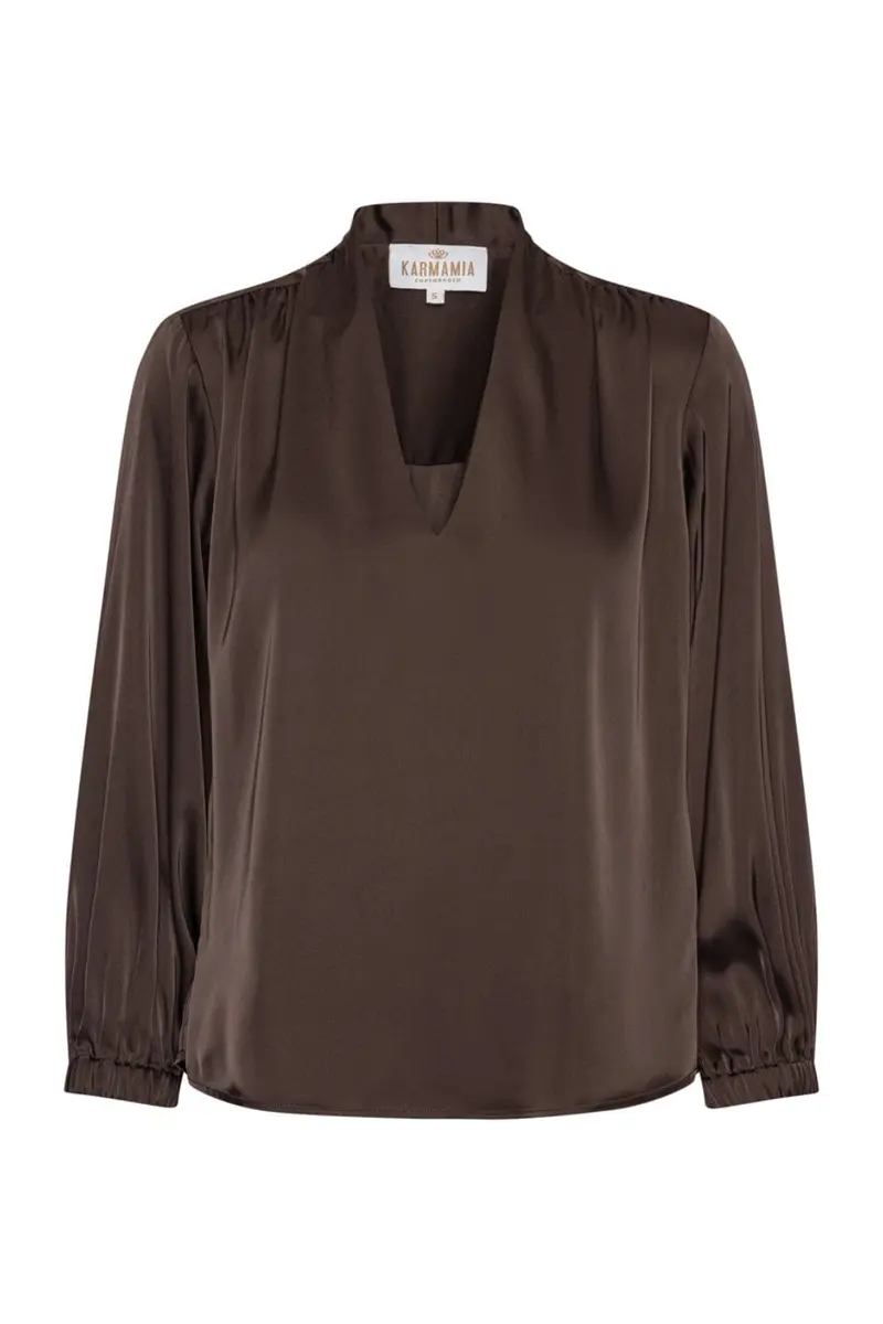 Karmamia - Jody Blouse 2499 - Semi Rich Dark Brown