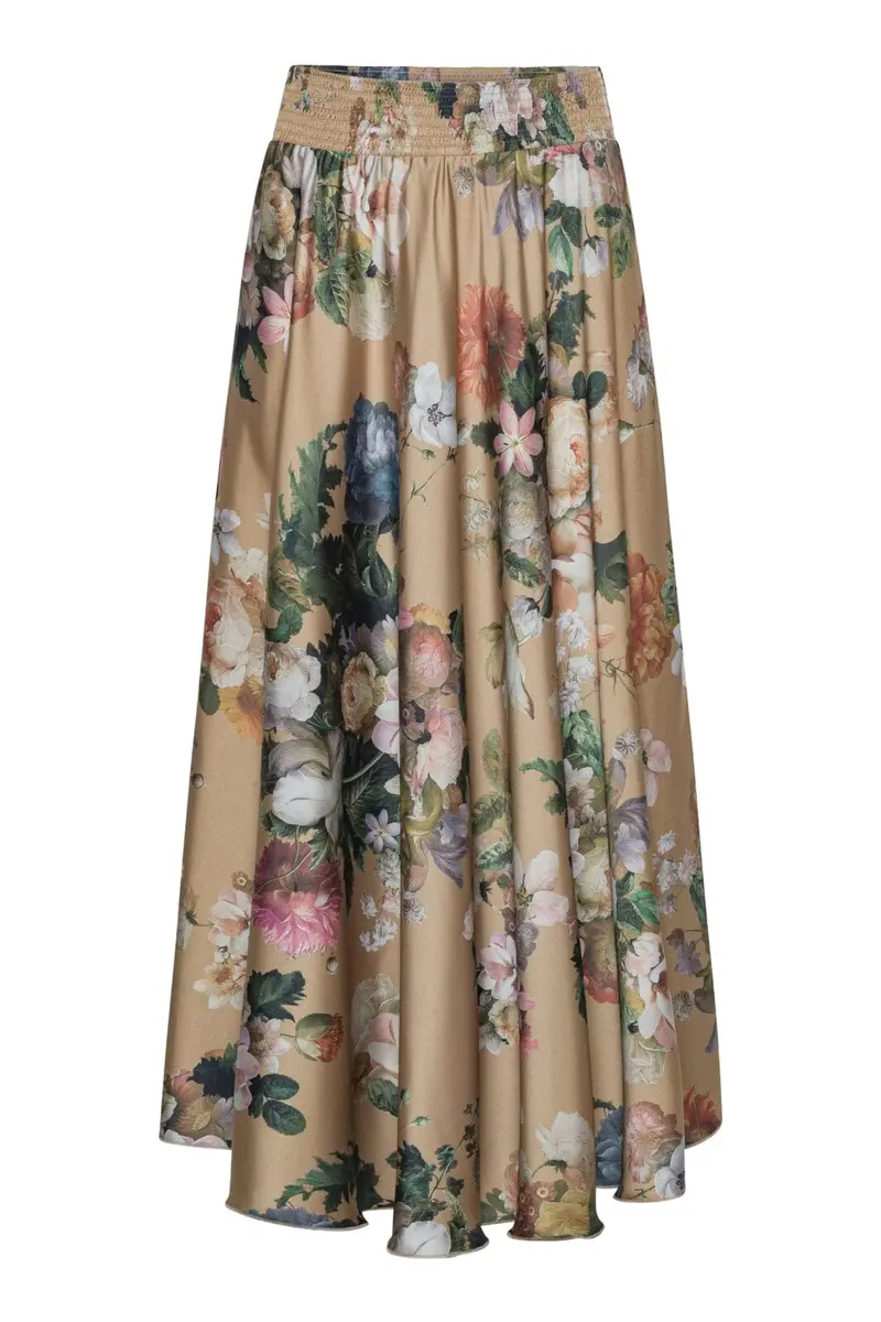 Karmamia - Savannah Skirt 2168 - Taupe Bloom