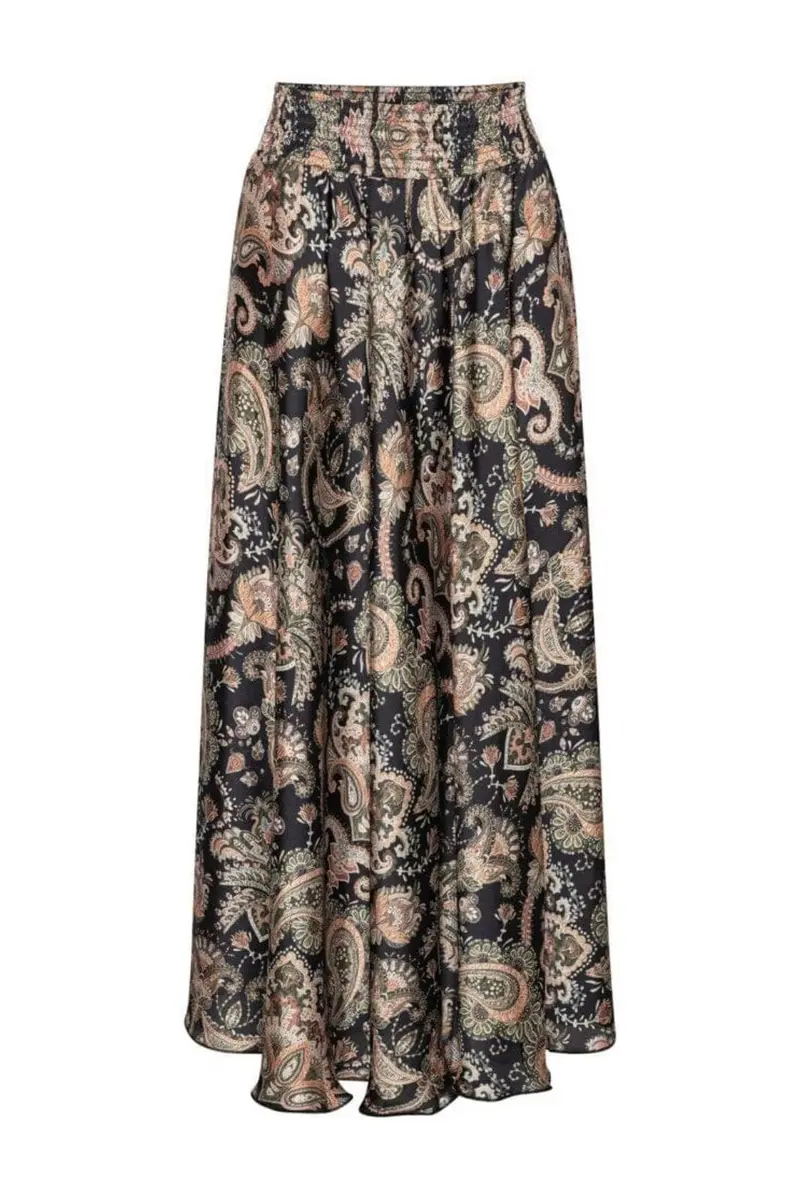 Karmamia - Savannah Skirt 2240 - Khaki Paisley