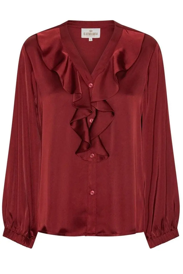 Karmamia - Sophia Blouse 2302 - Semi Rich Merlot