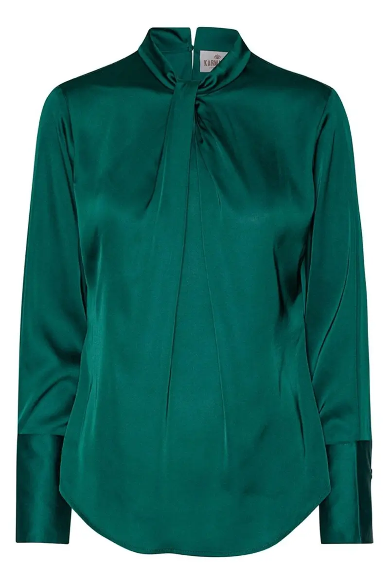 Karmamia - Tara Blouse - Dark Green