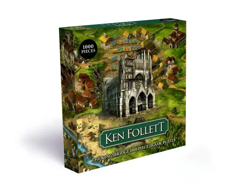 Ken Follett puslespil med 1000 brikker fra Laurence King