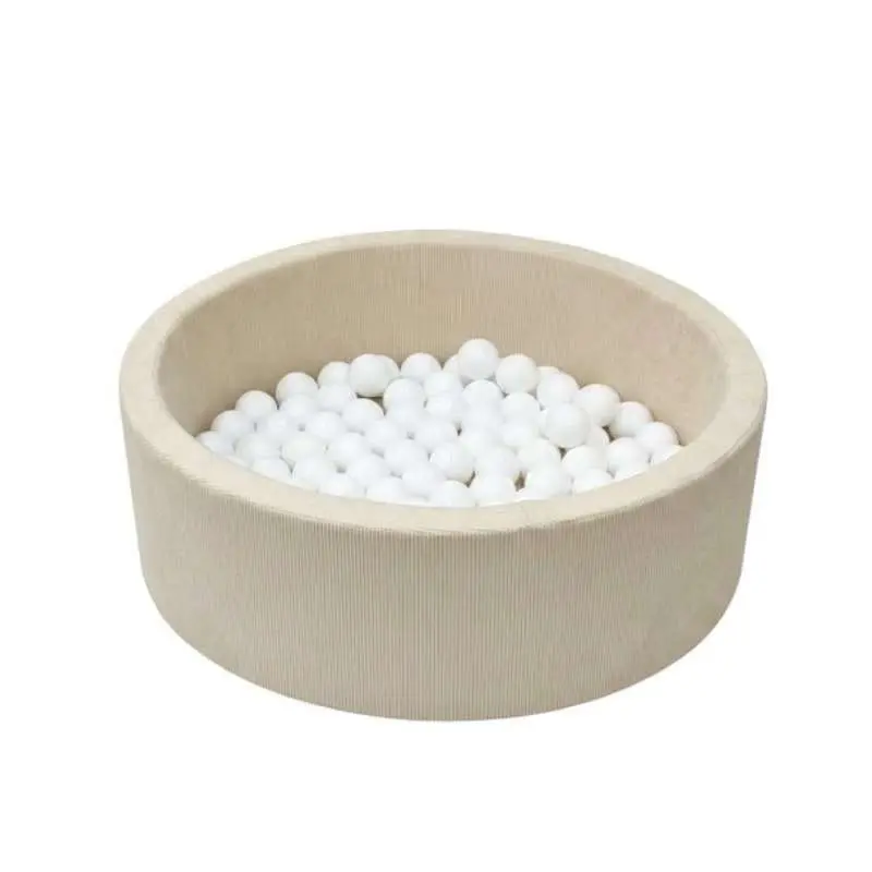 Kid'oh Boldbassin - Smal Fløjl - Sand - m. 100 Bolde - White