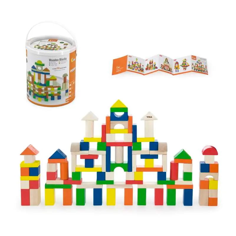 Kid'oh Byggeklodser i Spand - 100 stk.