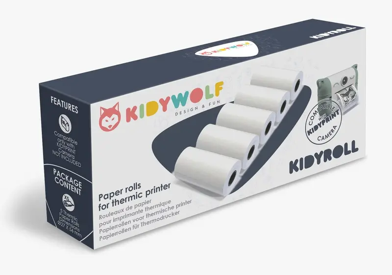KidyRoll printruller, papir