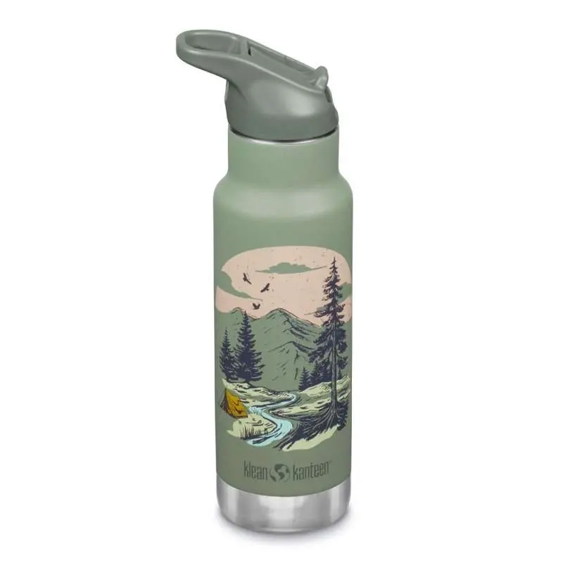 Klean Kanteen Kid Classic Termodrikkedunk - Kid SportCap - 355ml - Mountain Scape