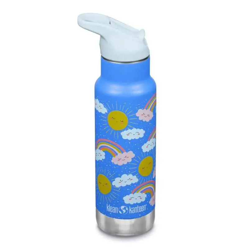 Klean Kanteen Kid Classic Termodrikkedunk - Kid SportCap - 355ml - Rainbows