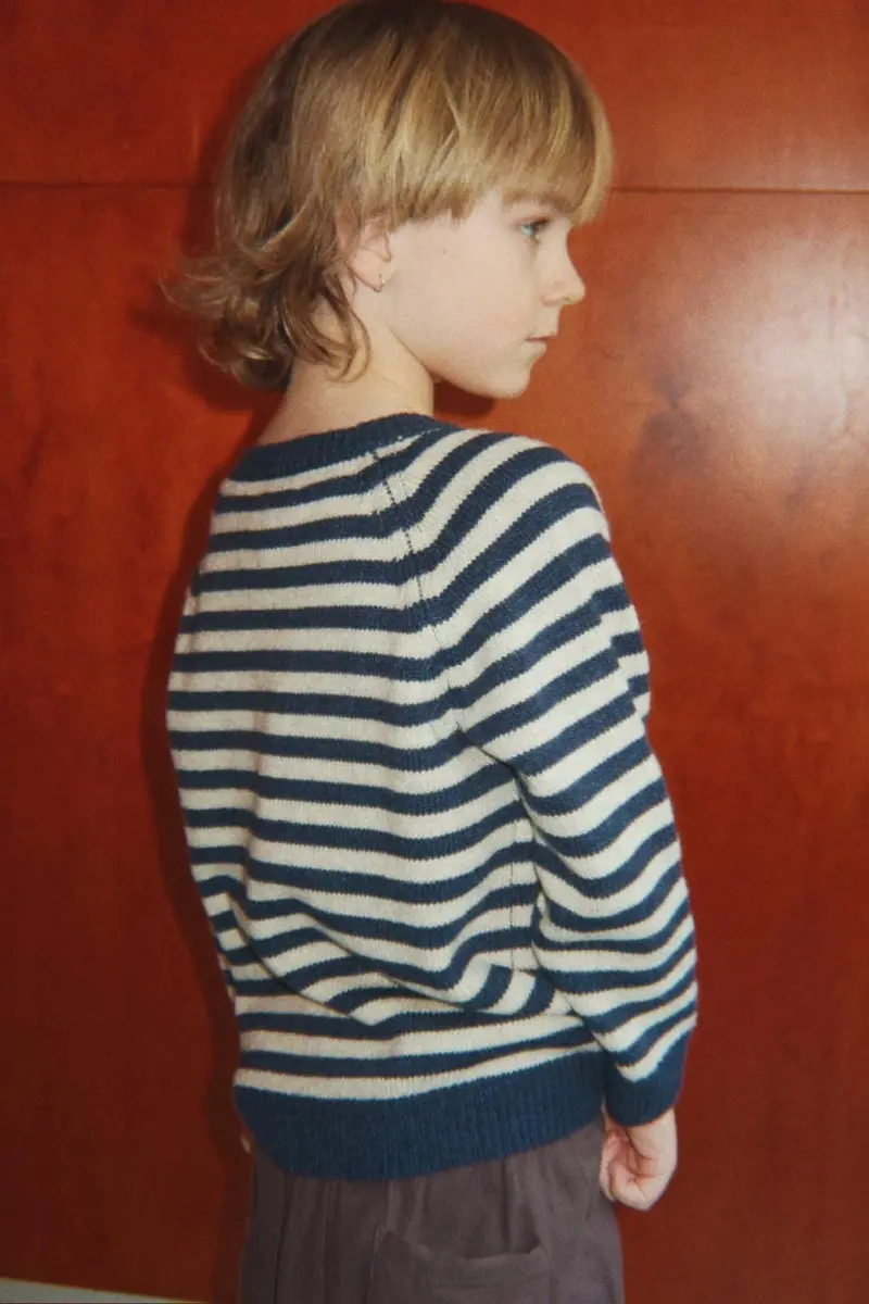 Konges Sløjd - Billi Knit Cardigan Ks106395 - Blue Stripe