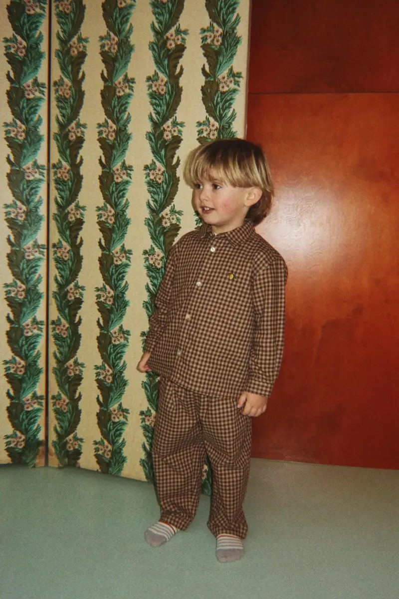 Konges Sløjd - Foret Pants Gots Ks106475 - Chocolate Check