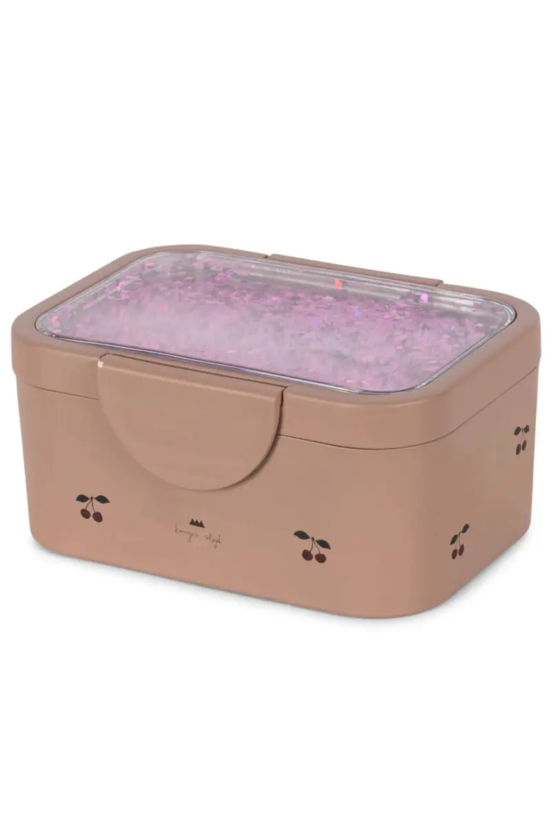 Konges Sløjd - Glitter Lunch Box Ks103822 - Cherry Blush