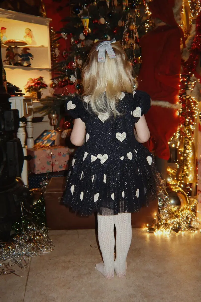 Konges Sløjd - Heartlily Dress Grs Ks106492 - Coeur Night Sky