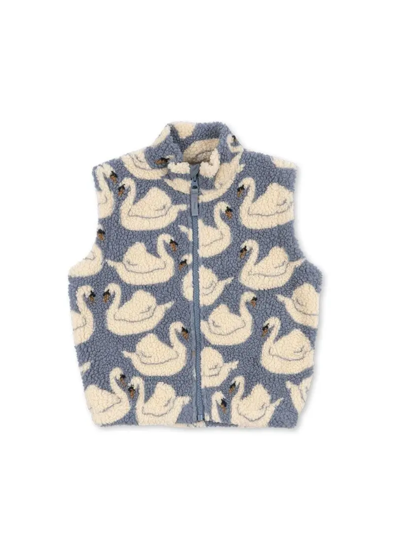 Konges Sløjd - Jody Teddy Vest Grs Ks105722 - Swan