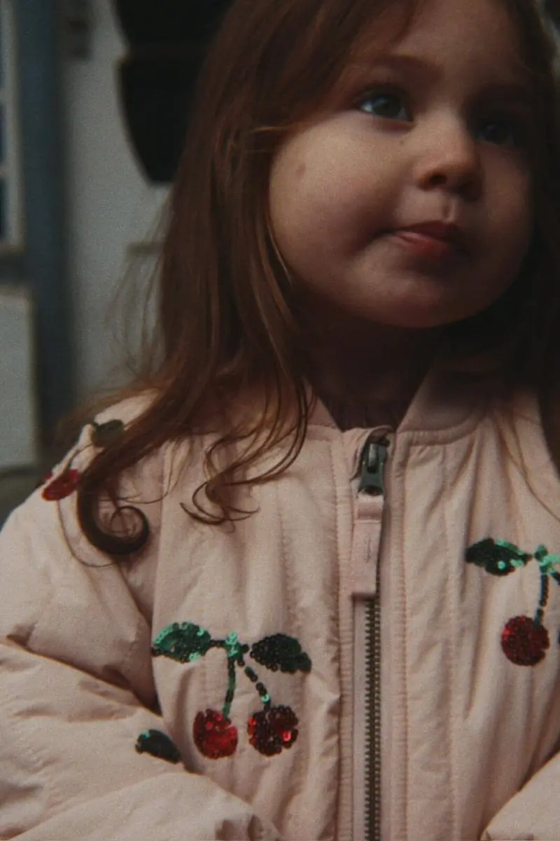Konges Sløjd - Juno Sequin Bomber Jacket Ks105733 - Cameo Rose