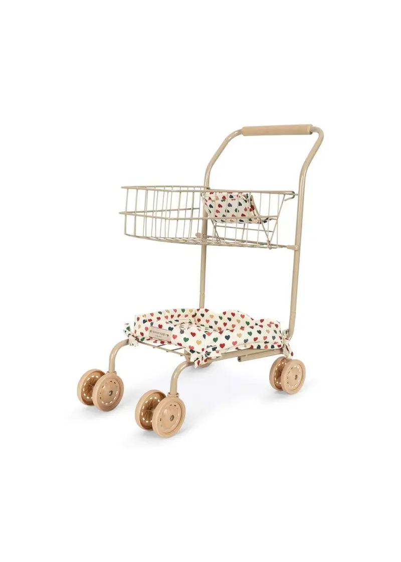 Konges Sløjd - Kids Shopping Cart Ks106508 - Coeur Coloré