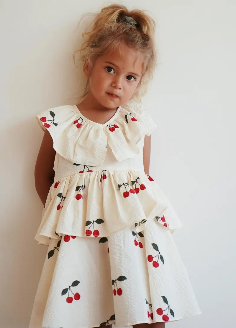 Konges Sløjd - Lunella Dress Gots Ks107616 - Mon Grand Cherry