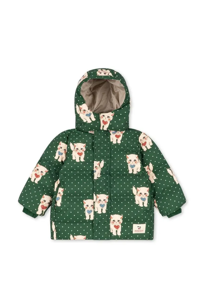 Konges Sløjd - Magnum Down Jacket Print Grs Ks105817 - Dot Miao Verde