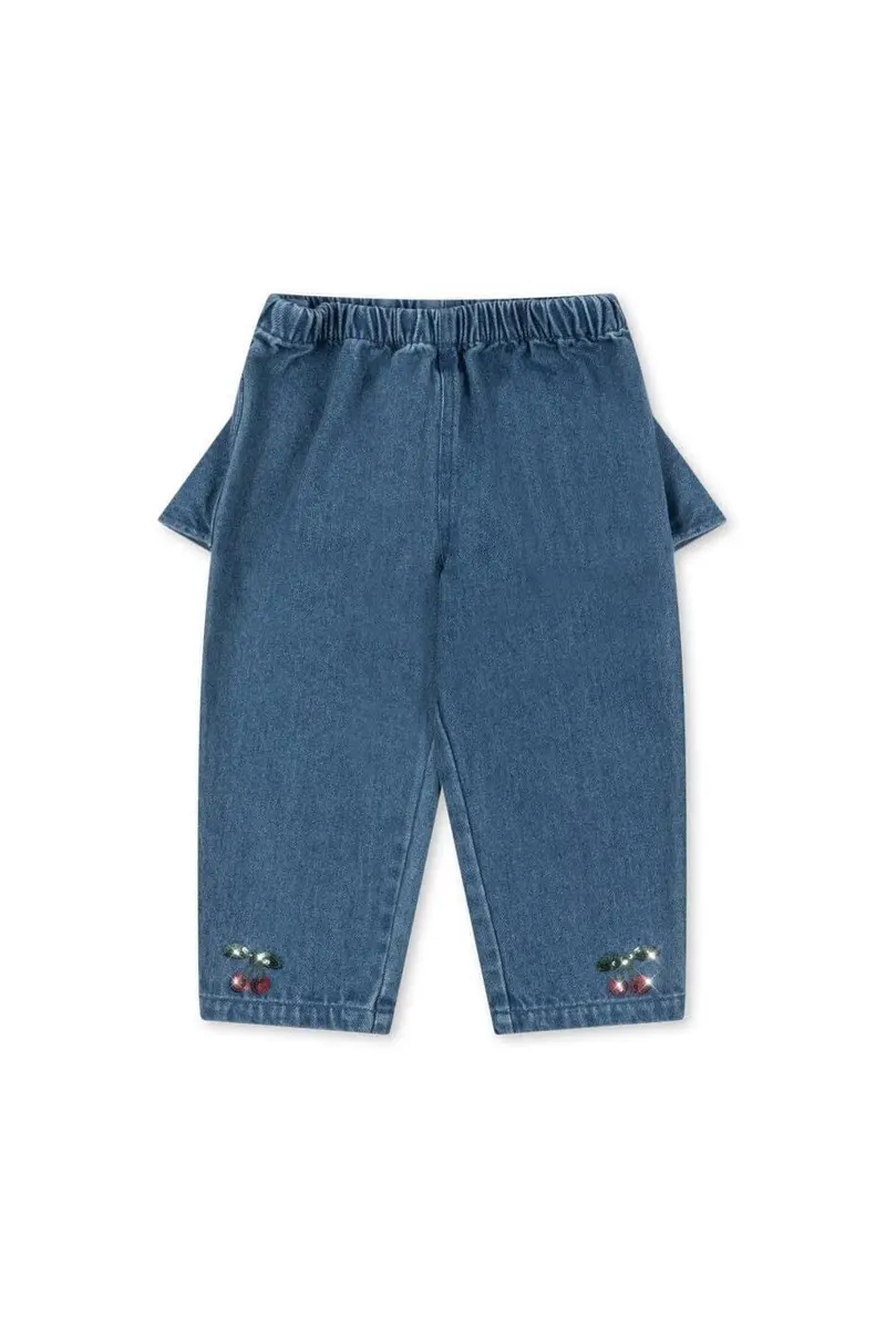 Konges Sløjd - Magot Flounce Pants Gots Ks106538 - Denim Blue