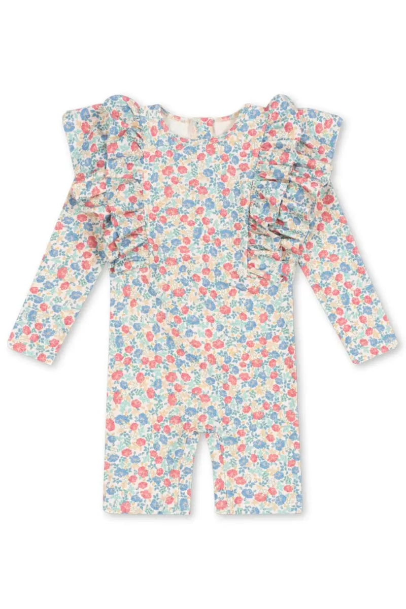 Konges Sløjd - Manuca Frill Onesie Grs Ks102511 - Fiola