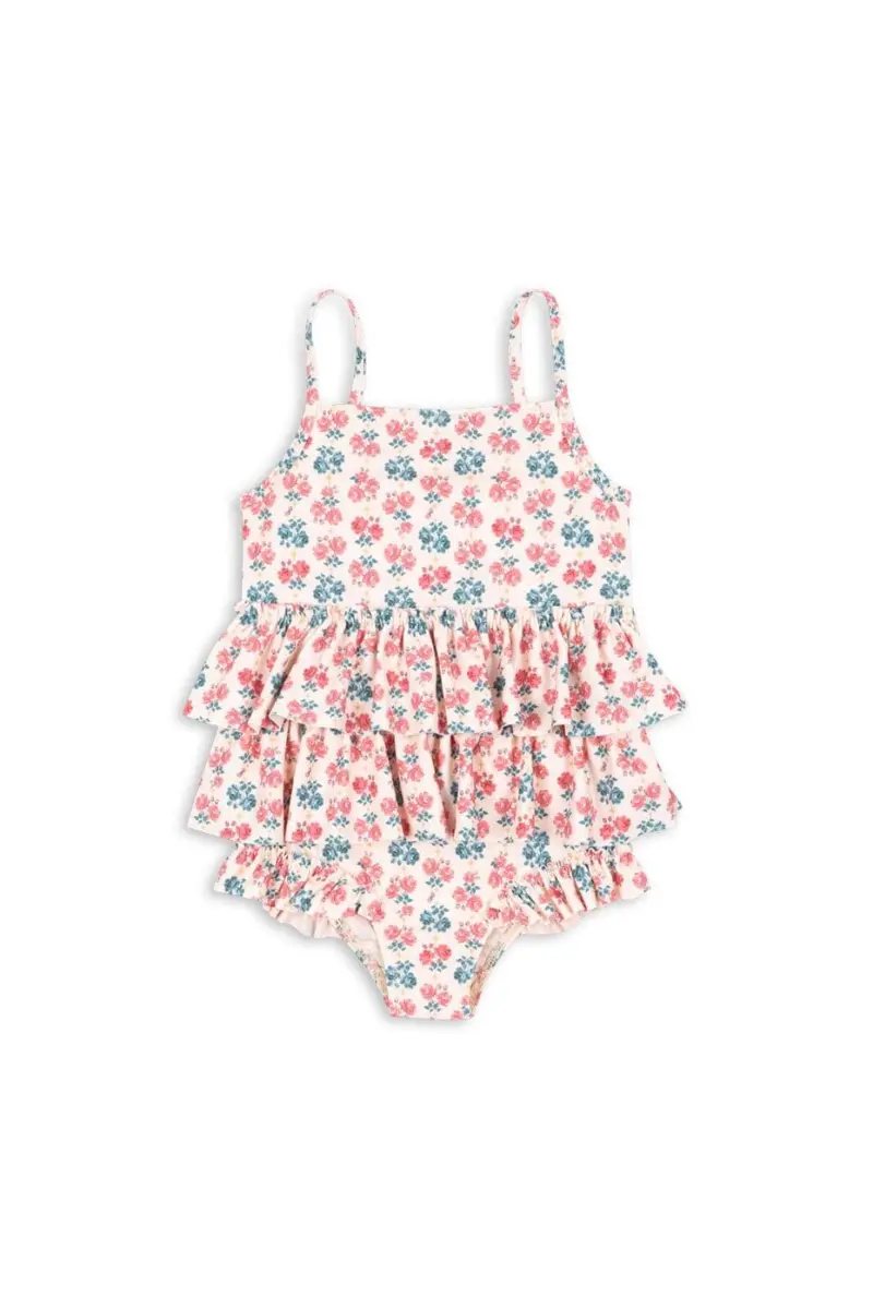 Konges Sløjd - Manuca Frill Swimsuit Grs Ks104988 - Lumina Rose