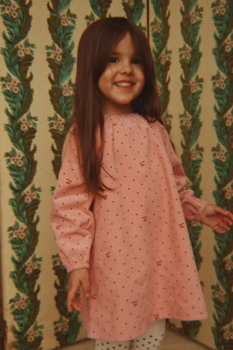 Konges Sløjd - Marlo Dress Gots Ks106146 - Cherry Dot Scarlet