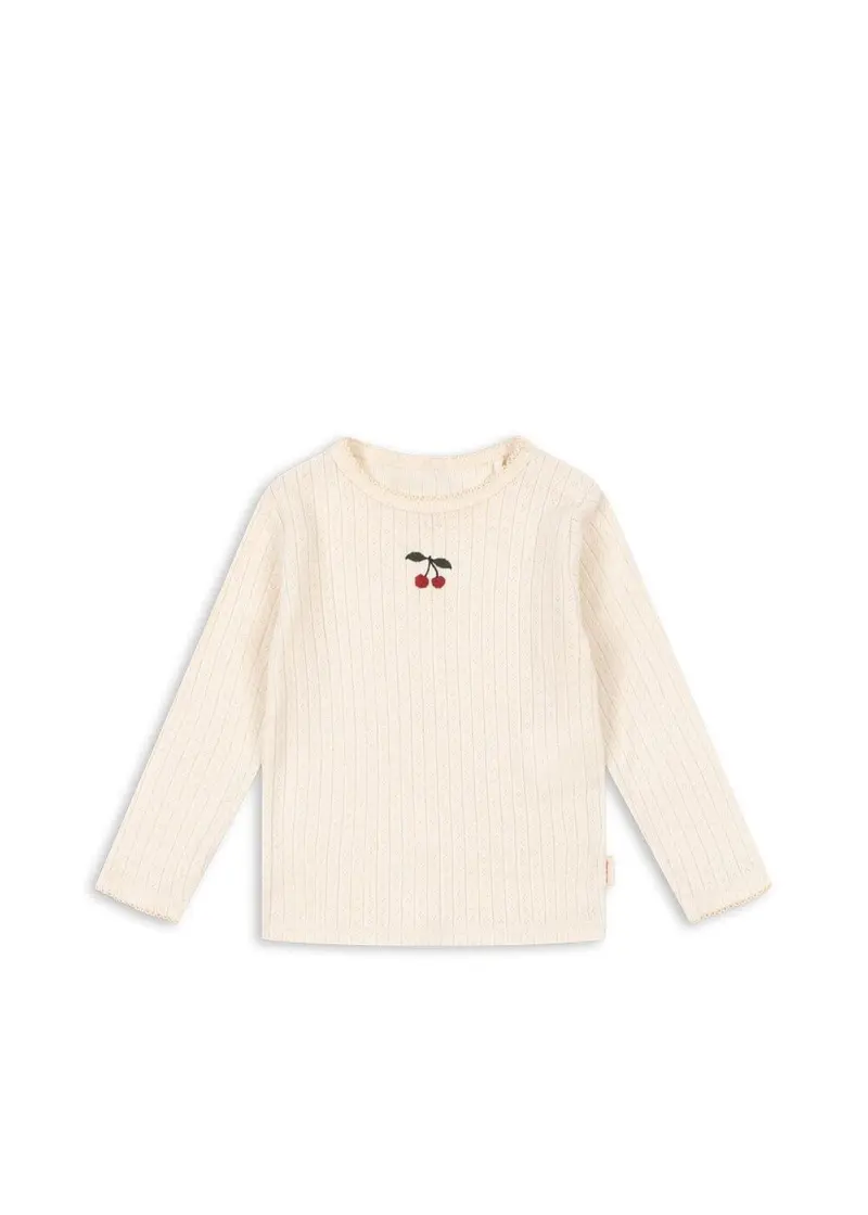 Konges Sløjd - Minnie Blouse Gots Ks106558 - White Smoke