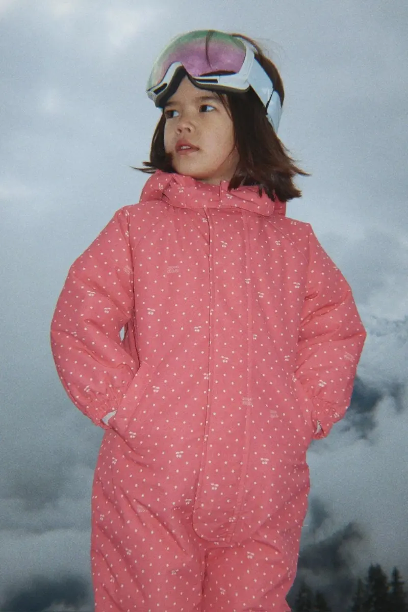 Konges Sløjd - Nohr Snowsuit Print Ks105750 - Cherry Berry Dot