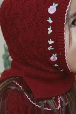 Konges Sløjd - Rosier Balaclava Ks106223 - Pomegranate