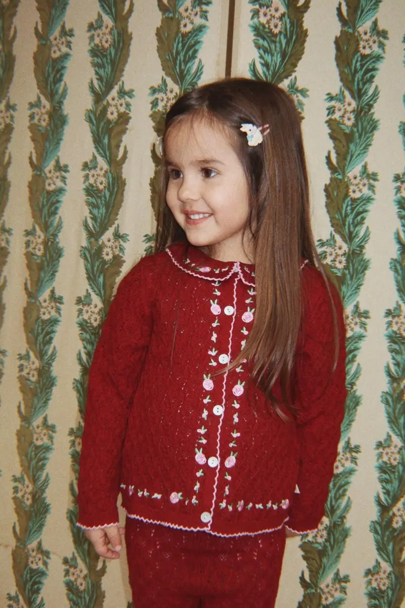 Konges Sløjd - Rosier Cardigan Ks106224 - Pomegranate