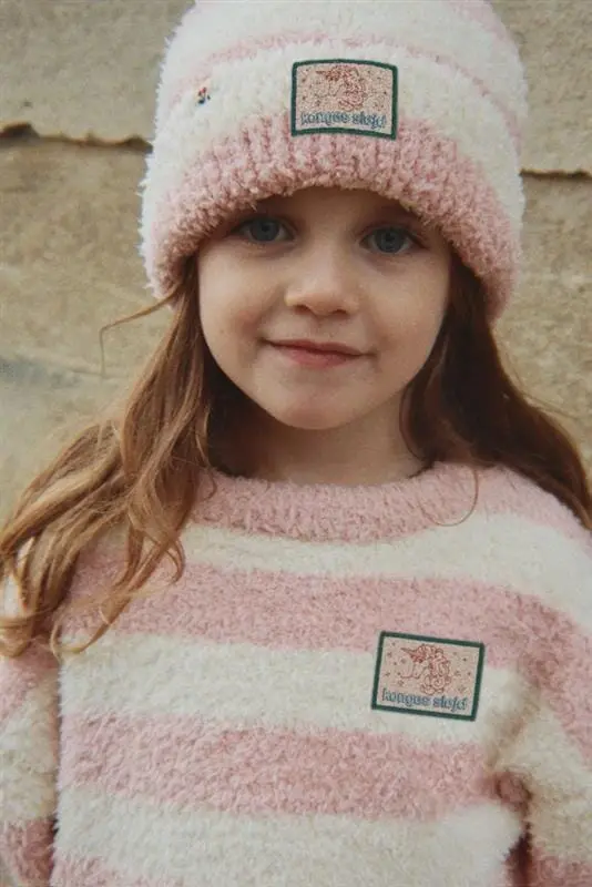 Konges Sløjd - Softy Sweater Ks106239 - Rosy Stripe