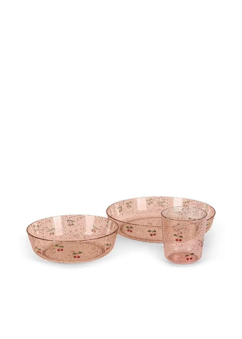 Konges Sløjd - Sparkly Dinner Set Ks105659 - Cherry