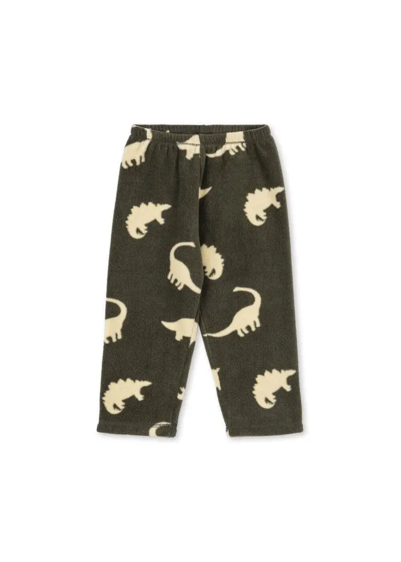 Konges Sløjd - Tavi Fleece Pants Grs Ks105773 - Dino Silhouette