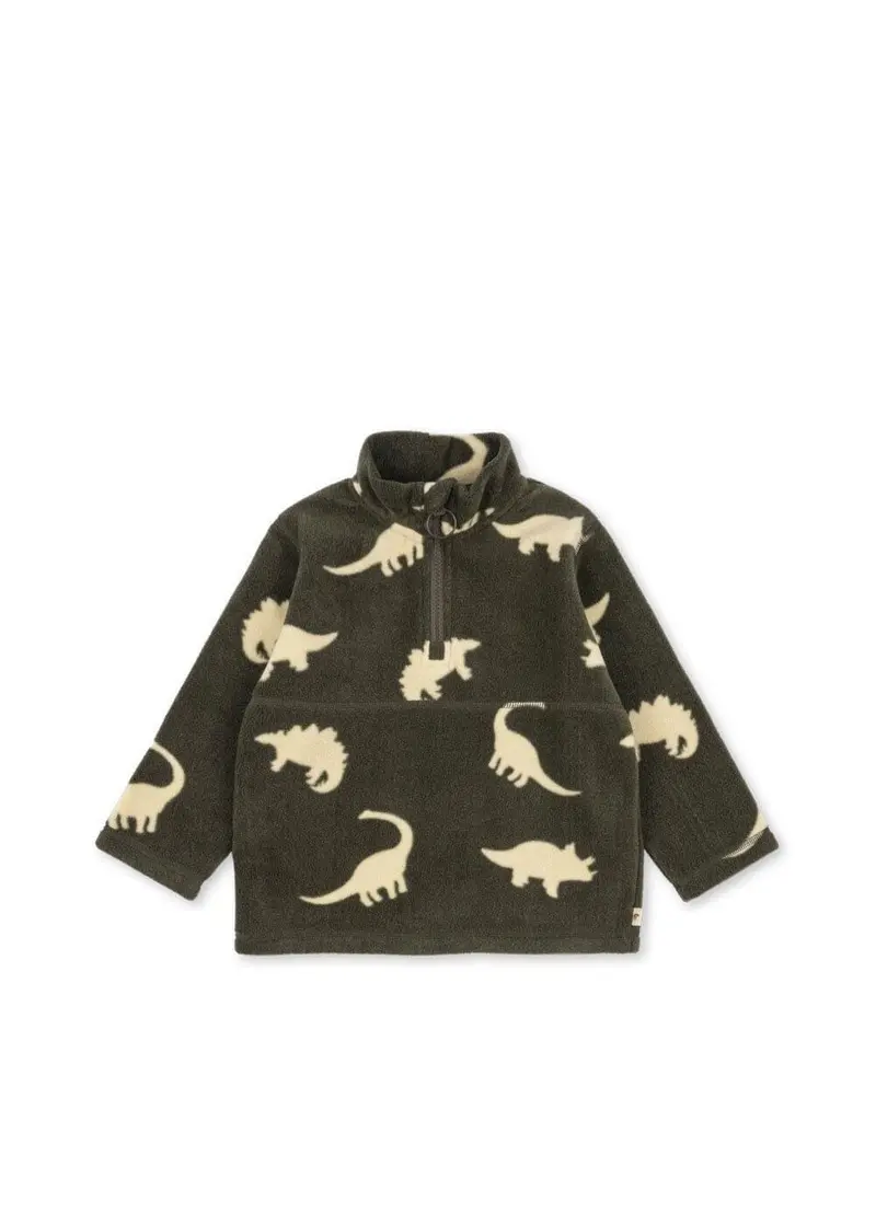 Konges Sløjd - Tavi Fleece Sweatshirt Grs Ks105774 - Dino Silhouette