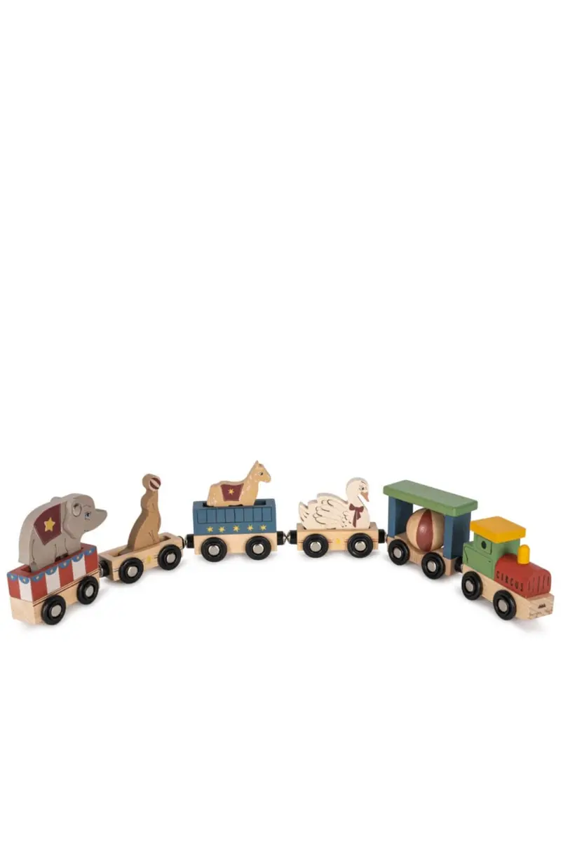 Konges Sløjd - Wooden Animal Train Fsc Ks104059 - Multi