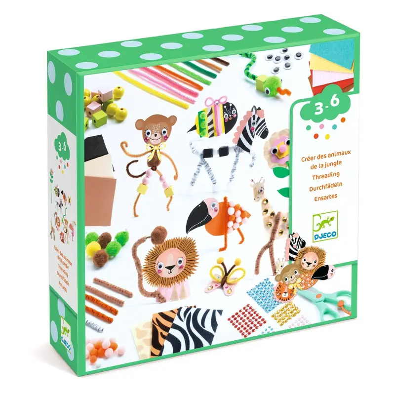 Kreativ æske, 3D jungledyr