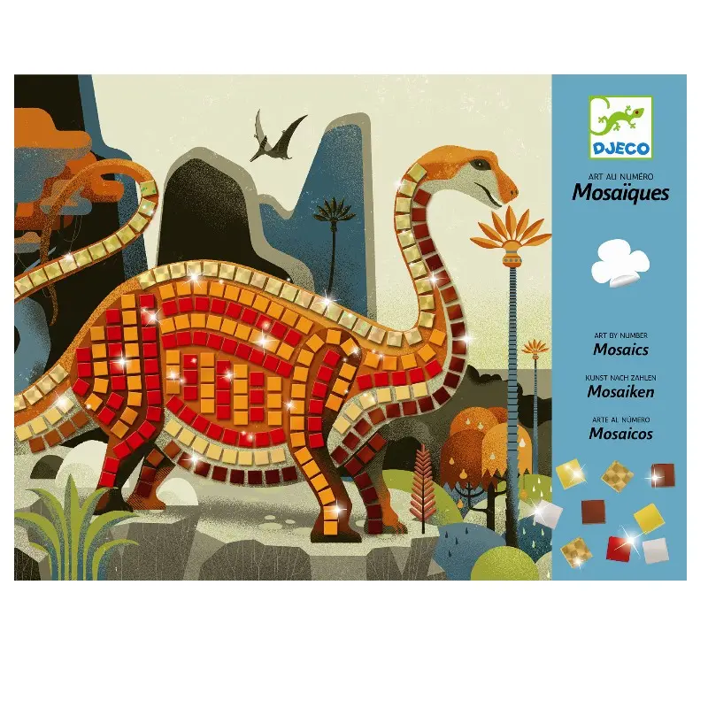 Kreativ æske, mosaik Dinosaurer