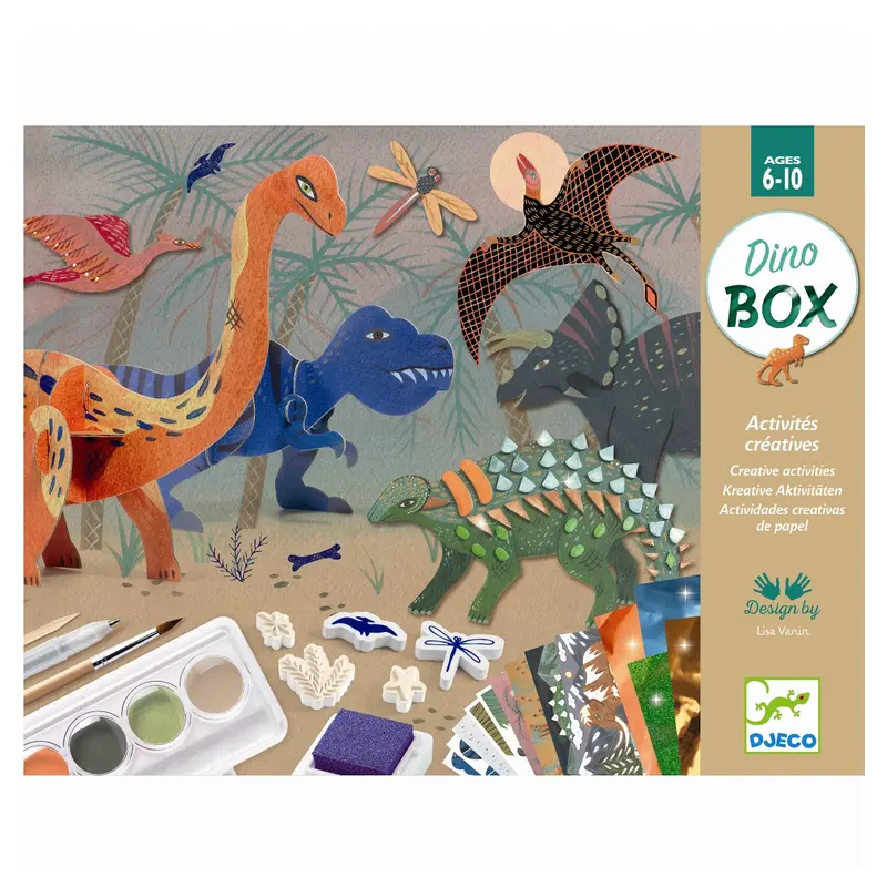 Kreativ aktivitetssæt, dinosaurer