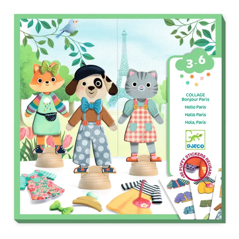 Kreativ collage, Bonjour Paris