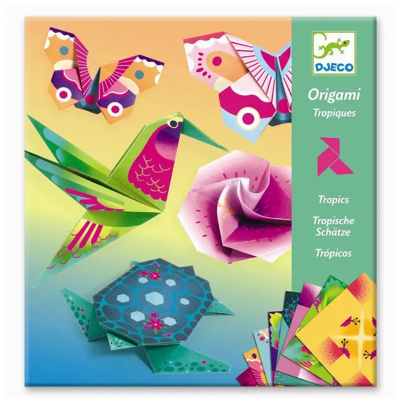 Kreativ pakke, origami tropisk