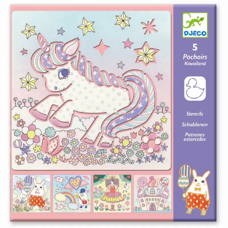 Kreativ pakke, skabeloner m/kawaii motiver