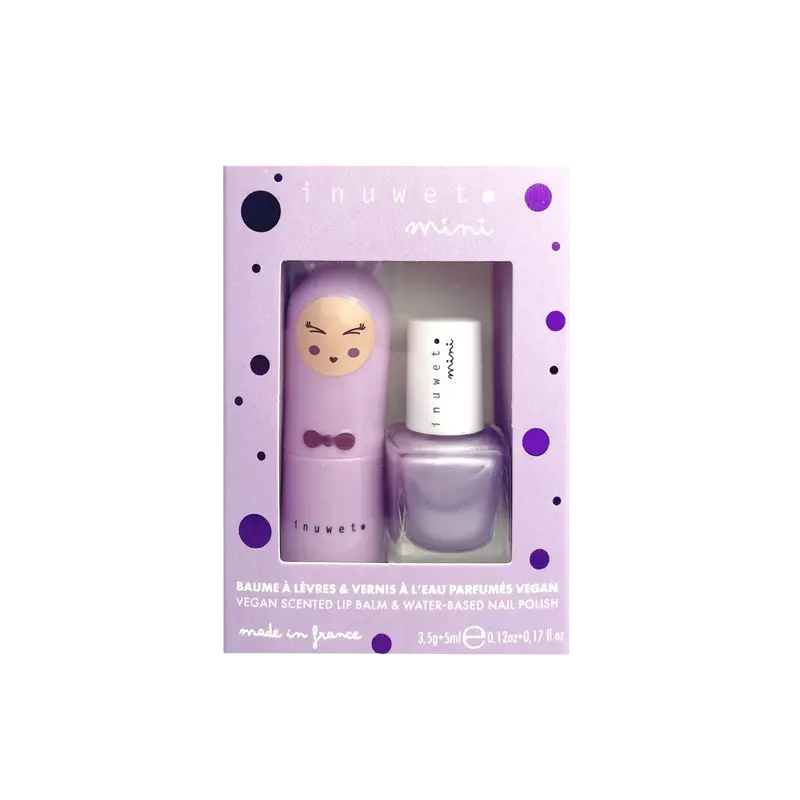 Læbepomade & neglelak, lilla