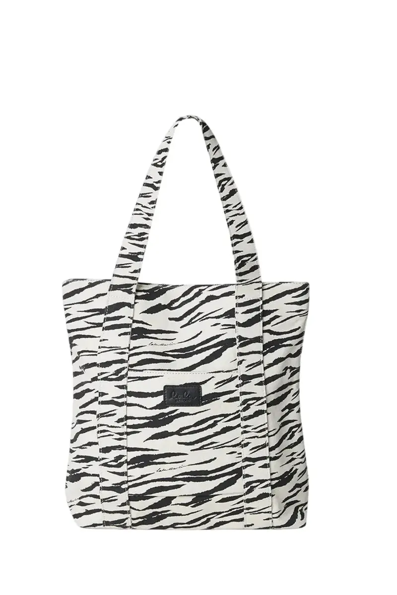 Lala Berlin - Tote Carmela 2.0 10020781 - White Black Tiger