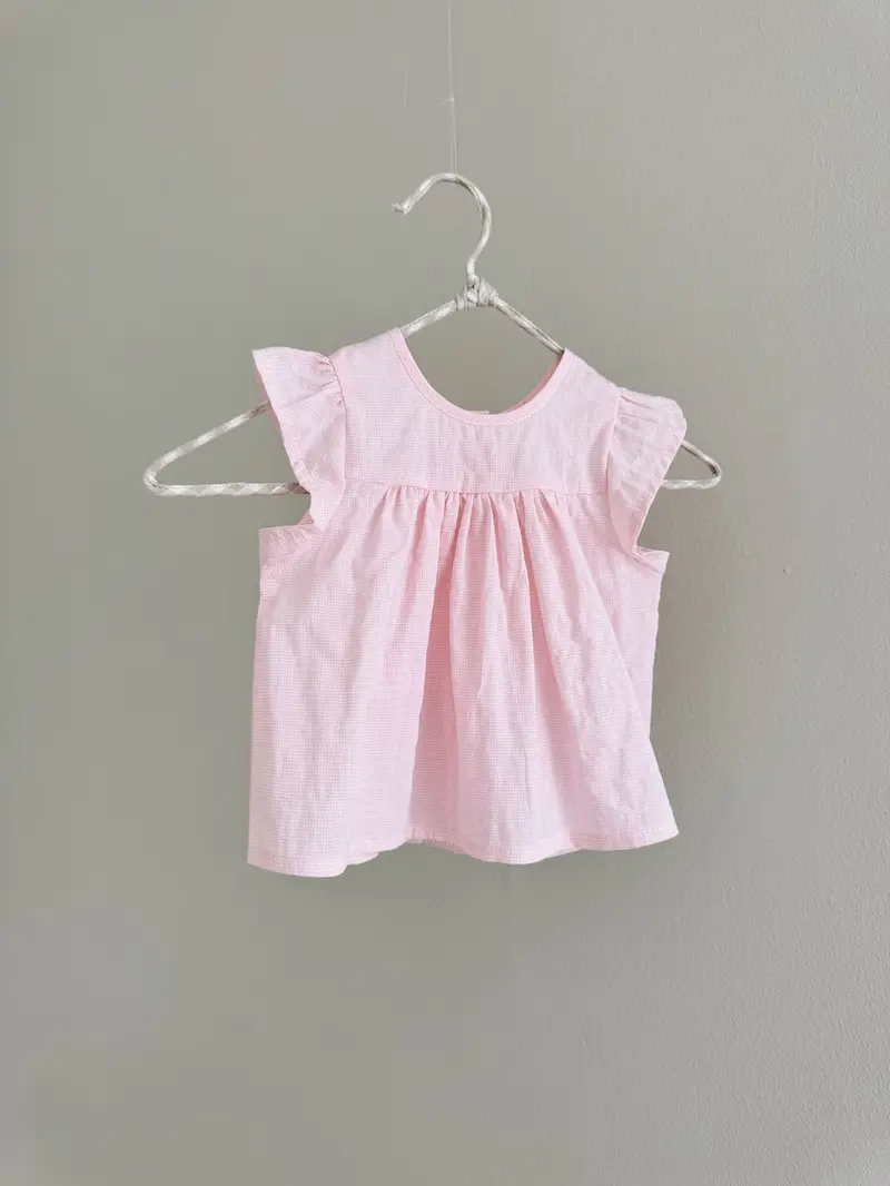 Lalaby Daisy Baby Top - Bubble Gum